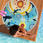 World Ocean Day Aboriginal Arts Indigenous Beach Blanket Dancing Under Moonlight
