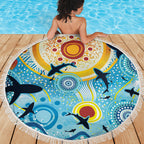 World Ocean Day Aboriginal Arts Indigenous Beach Blanket Dancing Under Moonlight
