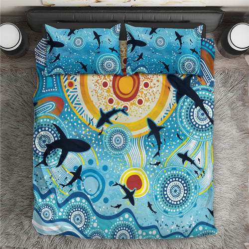 World Ocean Day Aboriginal Arts Indigenous Bedding Set Dancing Under Moonlight