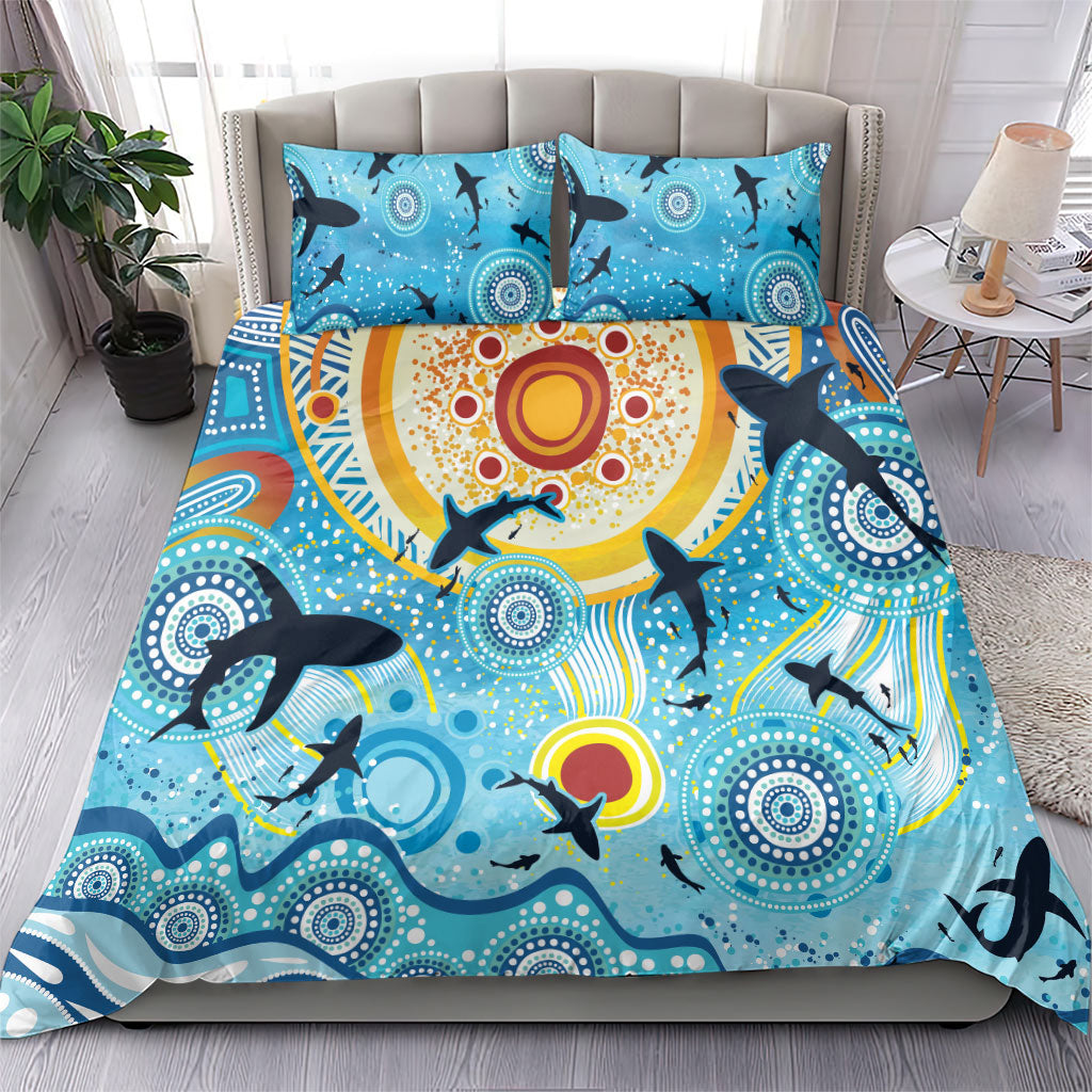 World Ocean Day Aboriginal Arts Indigenous Bedding Set Dancing Under Moonlight