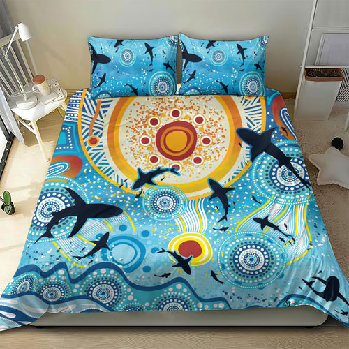 World Ocean Day Aboriginal Arts Indigenous Bedding Set Dancing Under Moonlight