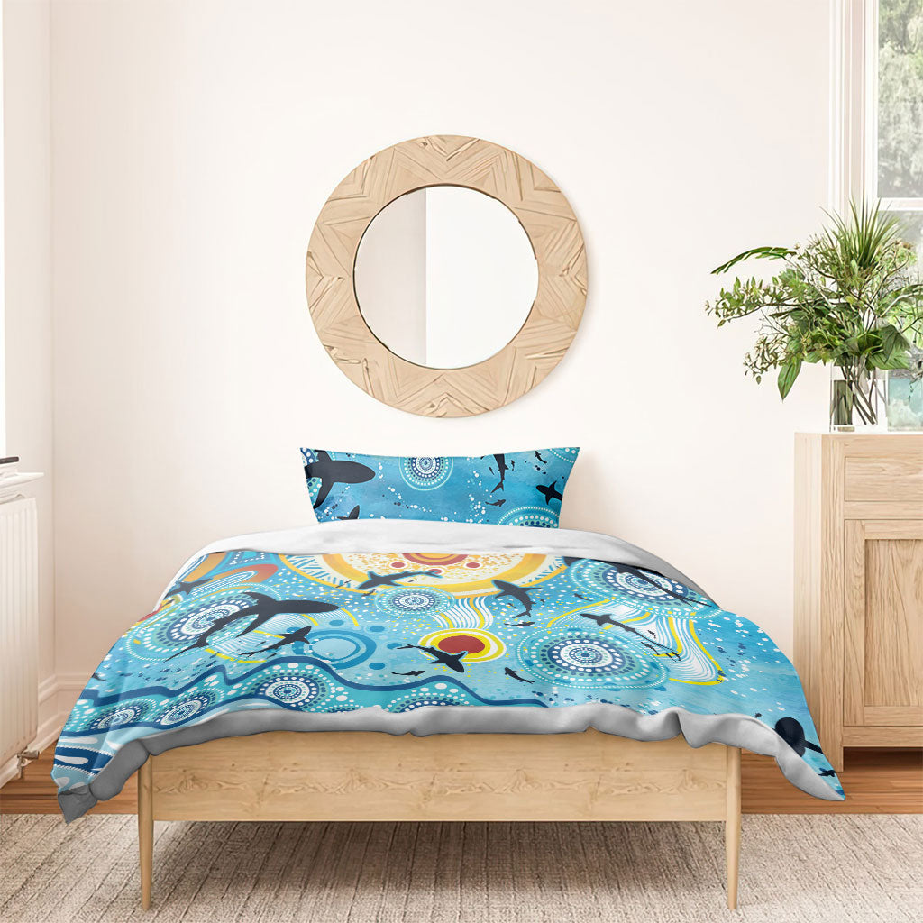 World Ocean Day Aboriginal Arts Indigenous Bedding Set Dancing Under Moonlight