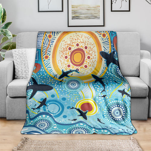 World Ocean Day Aboriginal Arts Indigenous Blanket Dancing Under Moonlight