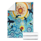 World Ocean Day Aboriginal Arts Indigenous Blanket Dancing Under Moonlight
