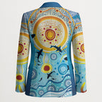 World Ocean Day Aboriginal Arts Indigenous Blazer Dancing Under Moonlight