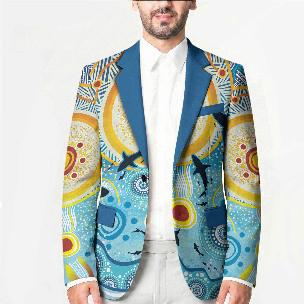 World Ocean Day Aboriginal Arts Indigenous Blazer Dancing Under Moonlight
