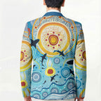 World Ocean Day Aboriginal Arts Indigenous Blazer Dancing Under Moonlight