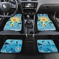 World Ocean Day Aboriginal Arts Indigenous Car Mats Dancing Under Moonlight