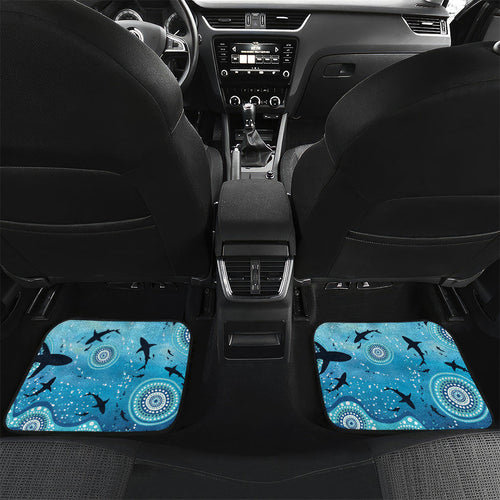 World Ocean Day Aboriginal Arts Indigenous Car Mats Dancing Under Moonlight