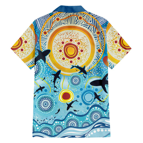 World Ocean Day Aboriginal Arts Indigenous Family Matching Mermaid Dress and Hawaiian Shirt Dancing Under Moonlight