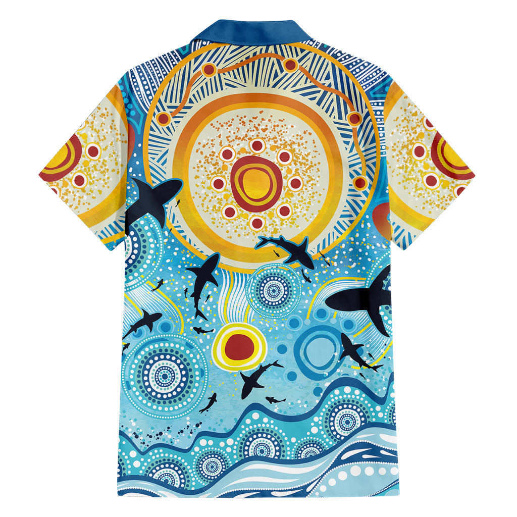 World Ocean Day Aboriginal Arts Indigenous Family Matching Puletasi and Hawaiian Shirt Dancing Under Moonlight