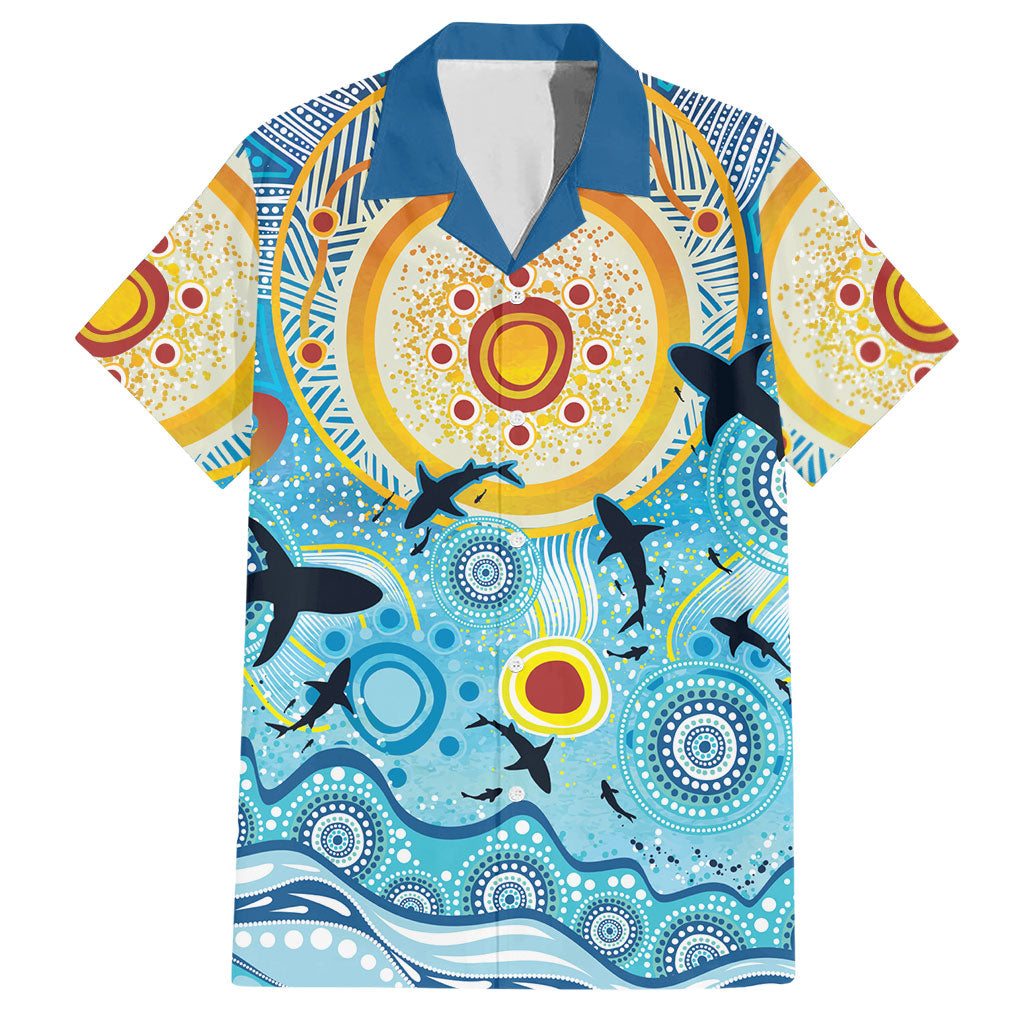 World Ocean Day Aboriginal Arts Indigenous Hawaiian Shirt Dancing Under Moonlight