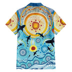 World Ocean Day Aboriginal Arts Indigenous Hawaiian Shirt Dancing Under Moonlight