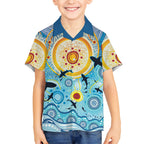 World Ocean Day Aboriginal Arts Indigenous Hawaiian Shirt Dancing Under Moonlight
