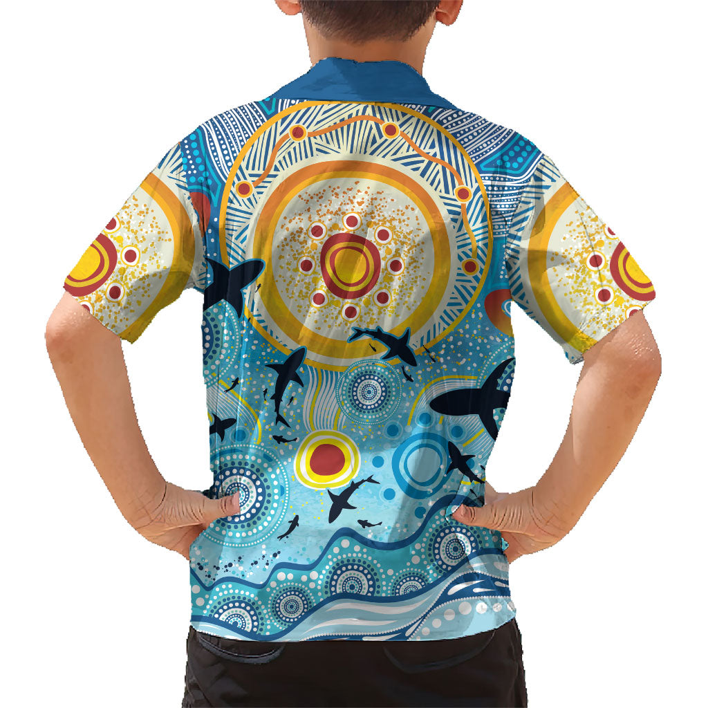 World Ocean Day Aboriginal Arts Indigenous Hawaiian Shirt Dancing Under Moonlight