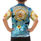 World Ocean Day Aboriginal Arts Indigenous Hawaiian Shirt Dancing Under Moonlight