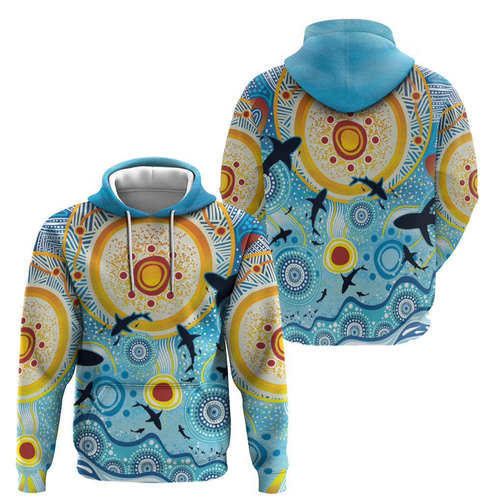 World Ocean Day Aboriginal Arts Indigenous Hoodie Dancing Under Moonlight