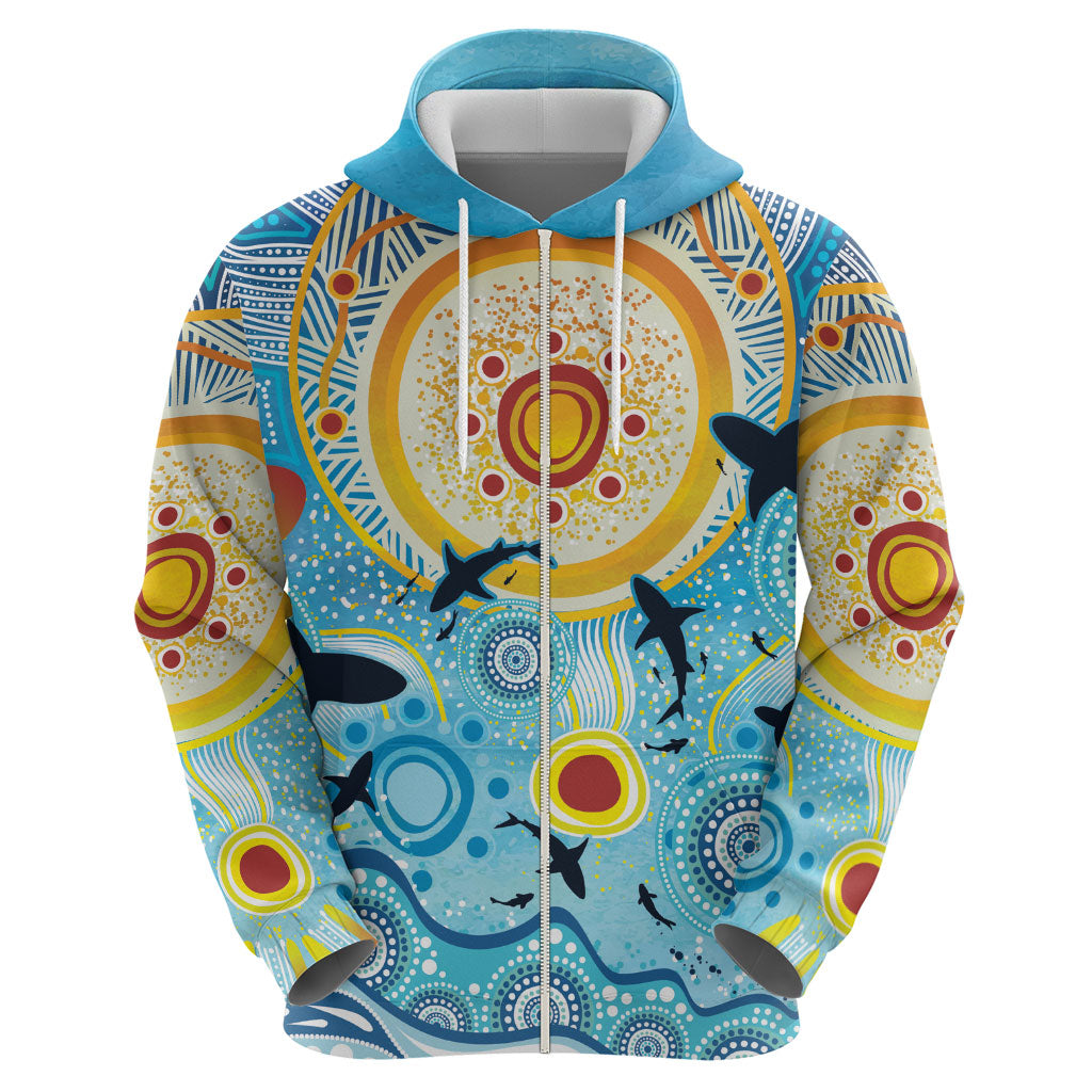 World Ocean Day Aboriginal Arts Indigenous Hoodie Dancing Under Moonlight