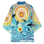World Ocean Day Aboriginal Arts Indigenous Kimono Dancing Under Moonlight