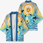 World Ocean Day Aboriginal Arts Indigenous Kimono Dancing Under Moonlight