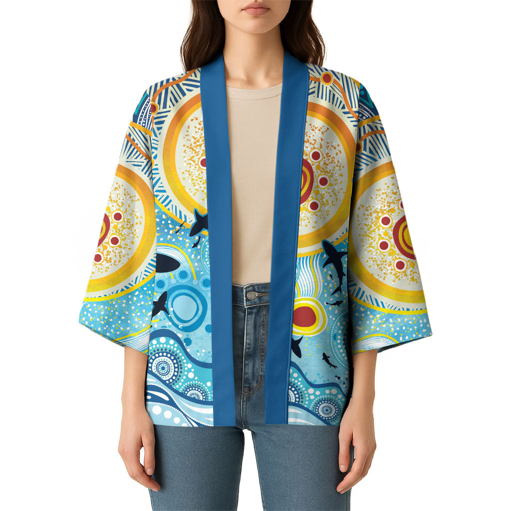World Ocean Day Aboriginal Arts Indigenous Kimono Dancing Under Moonlight