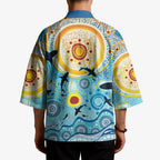 World Ocean Day Aboriginal Arts Indigenous Kimono Dancing Under Moonlight