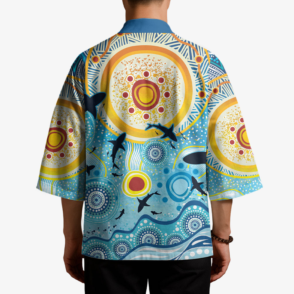 World Ocean Day Aboriginal Arts Indigenous Kimono Dancing Under Moonlight