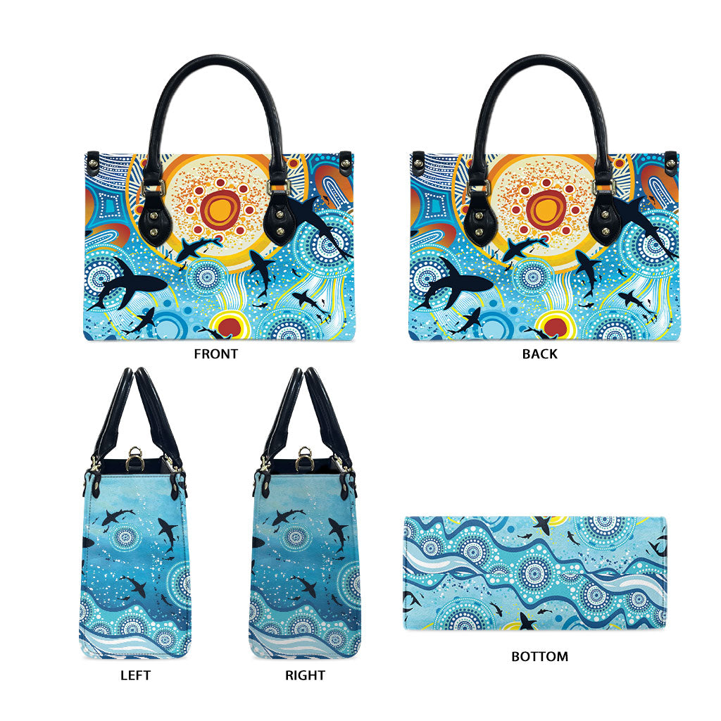 World Ocean Day Aboriginal Arts Indigenous Leather Bag Dancing Under Moonlight