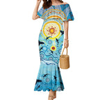 World Ocean Day Aboriginal Arts Indigenous Mermaid Dress Dancing Under Moonlight