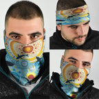 World Ocean Day Aboriginal Arts Indigenous Neck Gaiter Dancing Under Moonlight