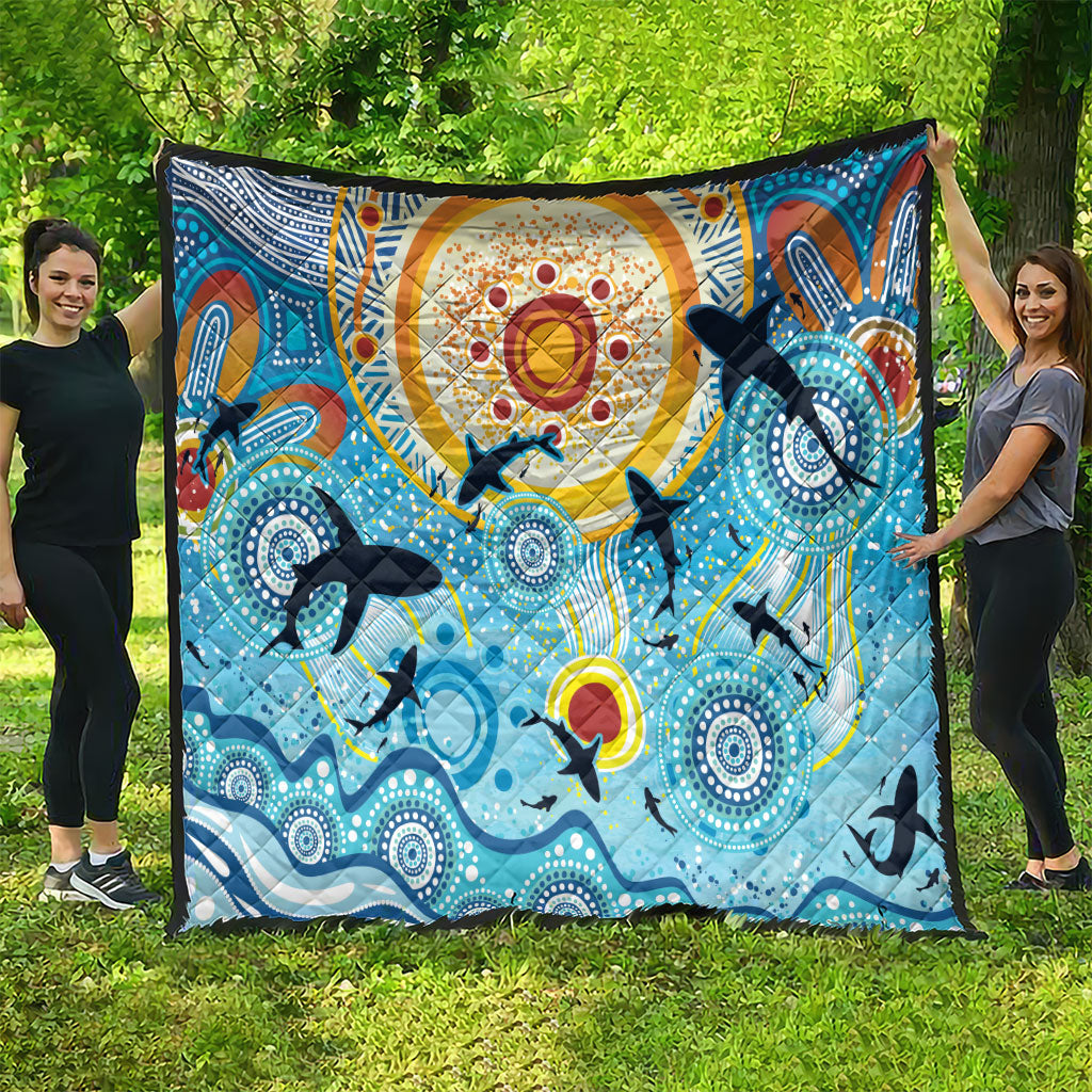 World Ocean Day Aboriginal Arts Indigenous Quilt Dancing Under Moonlight