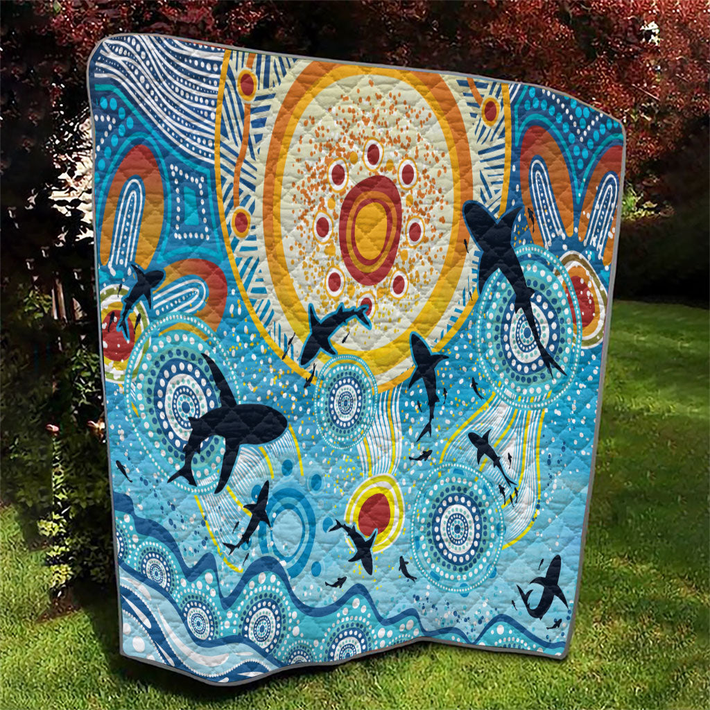 World Ocean Day Aboriginal Arts Indigenous Quilt Dancing Under Moonlight