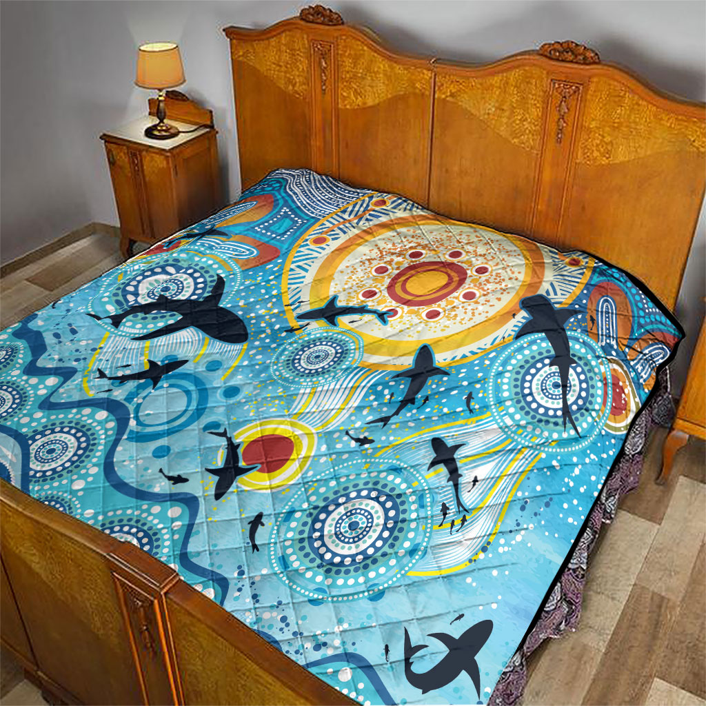 World Ocean Day Aboriginal Arts Indigenous Quilt Dancing Under Moonlight