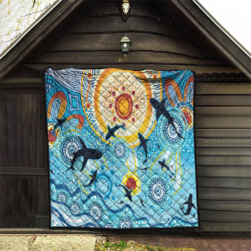 World Ocean Day Aboriginal Arts Indigenous Quilt Dancing Under Moonlight