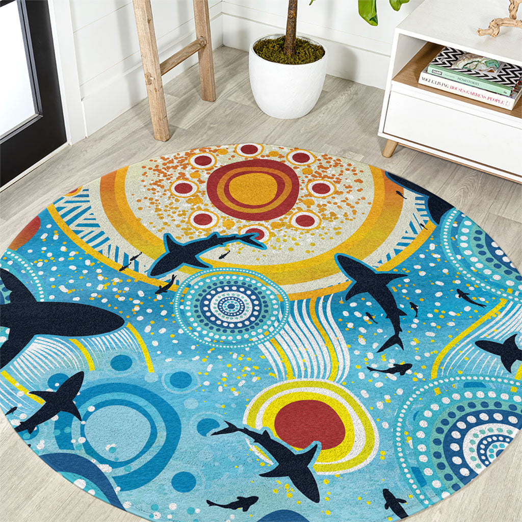 World Ocean Day Aboriginal Arts Indigenous Round Carpet Dancing Under Moonlight