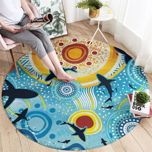 World Ocean Day Aboriginal Arts Indigenous Round Carpet Dancing Under Moonlight