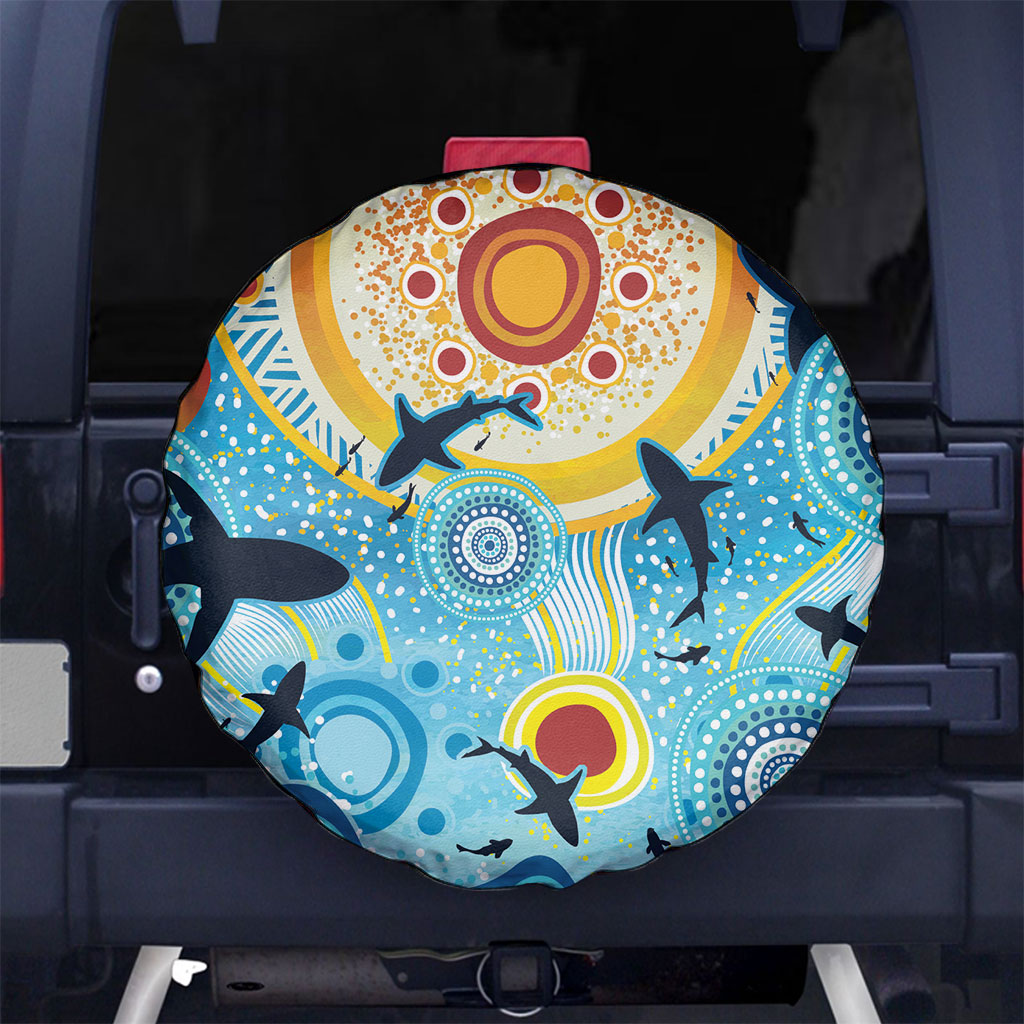 World Ocean Day Aboriginal Arts Indigenous Spare Tire Cover Dancing Under Moonlight