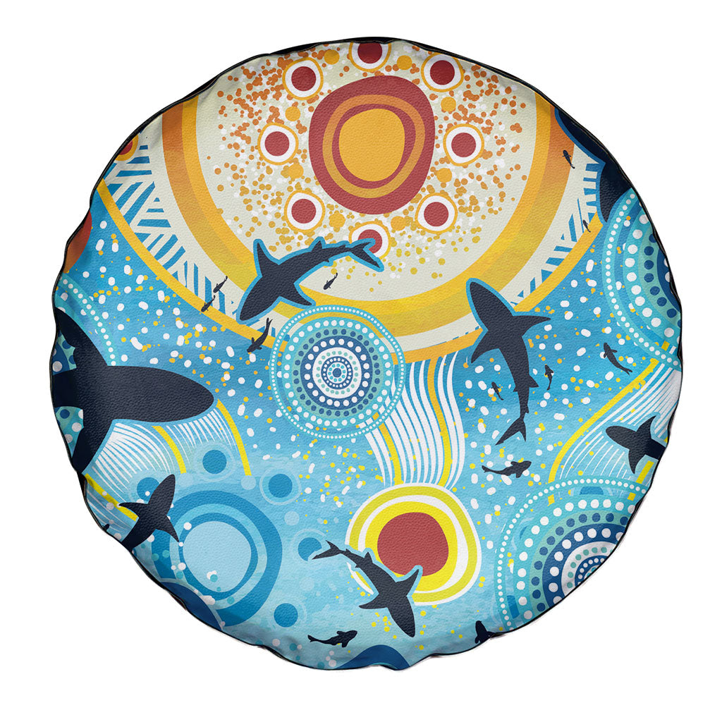 World Ocean Day Aboriginal Arts Indigenous Spare Tire Cover Dancing Under Moonlight