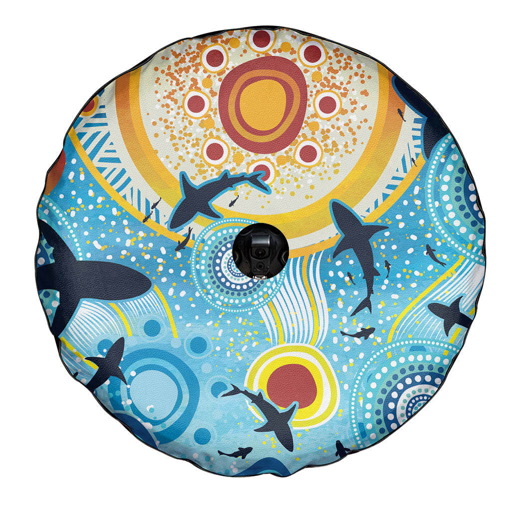 World Ocean Day Aboriginal Arts Indigenous Spare Tire Cover Dancing Under Moonlight