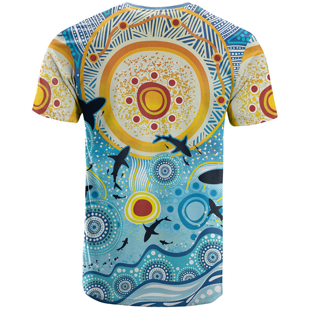 World Ocean Day Aboriginal Arts Indigenous T Shirt Dancing Under Moonlight