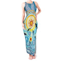 World Ocean Day Aboriginal Arts Indigenous Tank Maxi Dress Dancing Under Moonlight