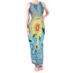 World Ocean Day Aboriginal Arts Indigenous Tank Maxi Dress Dancing Under Moonlight