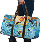 World Ocean Day Aboriginal Arts Indigenous Travel Bag Dancing Under Moonlight