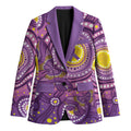 Australia Indigenous World Cancer Day Purple Aboriginal Blazer Butterfly Ribbon