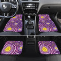 Australia Indigenous World Cancer Day Purple Aboriginal Car Mats Butterfly Ribbon