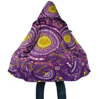 Australia Indigenous World Cancer Day Purple Aboriginal Cloak Butterfly Ribbon