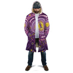 Australia Indigenous World Cancer Day Purple Aboriginal Cloak Butterfly Ribbon