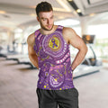 Australia Indigenous World Cancer Day Purple Aboriginal Men Tank Top Butterfly Ribbon