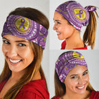 Australia Indigenous World Cancer Day Purple Aboriginal Neck Gaiter Butterfly Ribbon