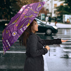 Australia Indigenous World Cancer Day Purple Aboriginal Umbrella Butterfly Ribbon